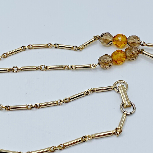 Vintage Givre Bi Color Glass Rhinestone Necklace Earrings Set High Quality Demi - Picture 7 of 16